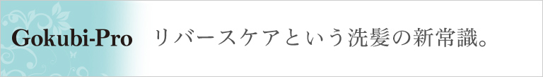 GOKUBI PRO リバースケアという洗髪の新常識。