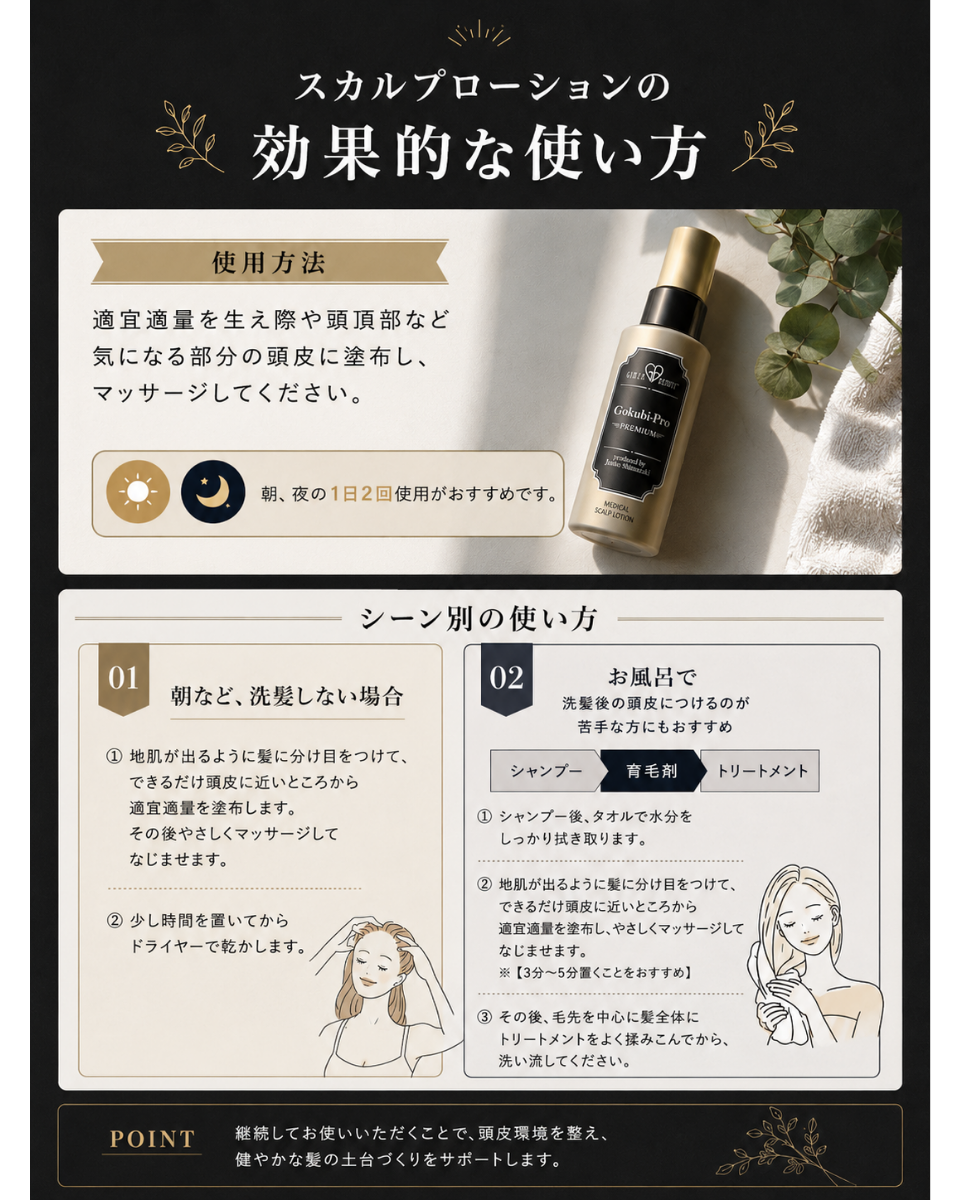 ゴクビプロPREMIUMコンプリートヘアケアセット